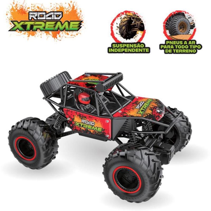 Carrinho Controle Remoto Road EXTREME com Bateria Recarregável